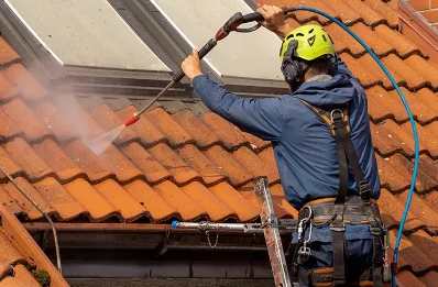 Démoussage et hydrofuge de toiture à Féneyrols